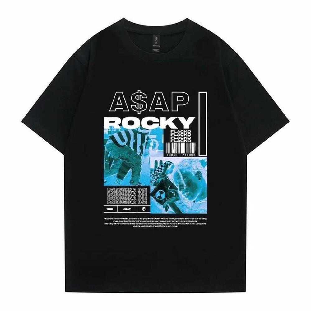 Black Asap Rocky Graphic Tee